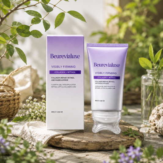 ✨Beurevialuxe™ Collagen Retinol Refining Gua Sha Cream🧴 Infused with Retinol & Hyaluronic Acid | Firms the Neck, Reduces Wrinkles & Double Chin